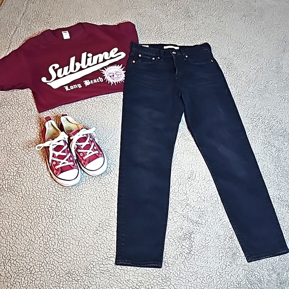 Levi's Black High Rise, Icon Wedgie Jeans